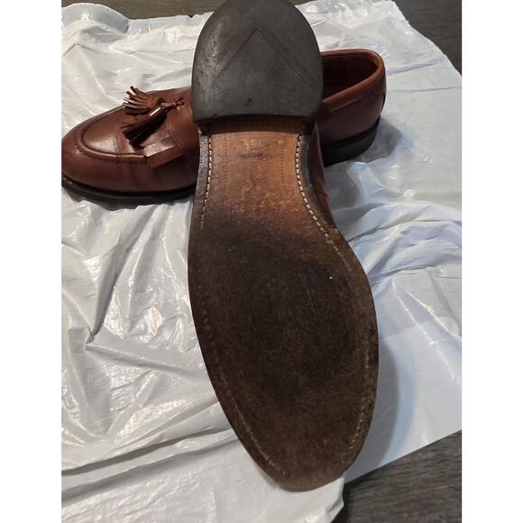 Allen Edmonds Loafers Newport Men’s Brown Leather Tassel Shoes Size 10 D USA main image 6